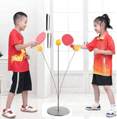 Table Tennis Trainer Rebound Rackets and Balls Base Training Practice Set - Multiplayer